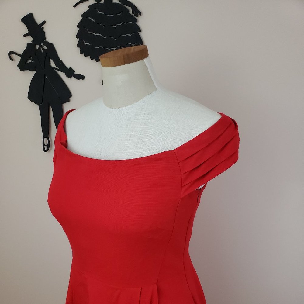 Emily & Finn Red Retro Dress Size Large